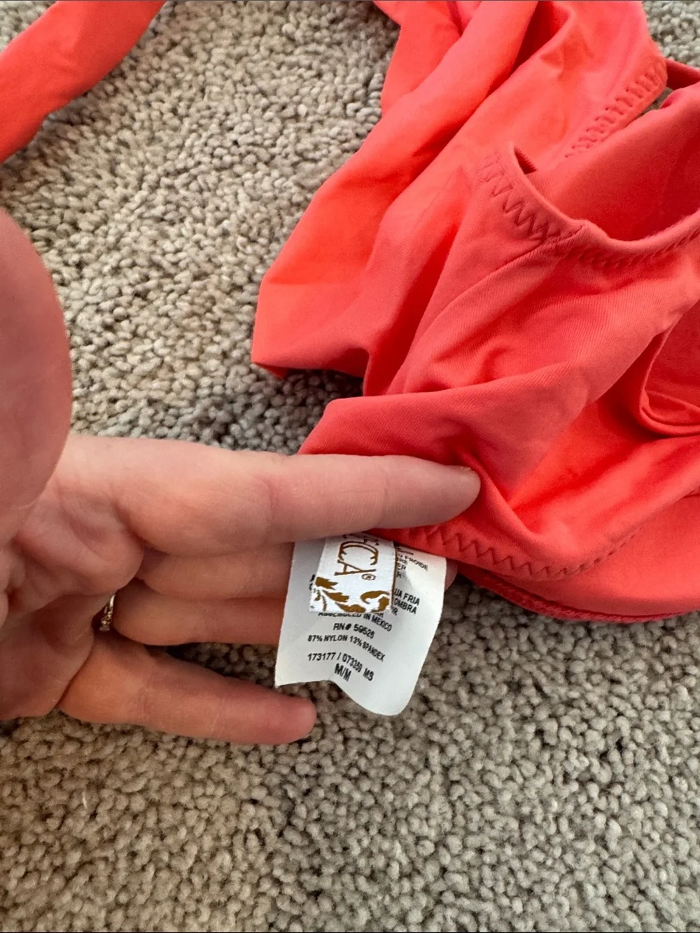 Becca | Coral Pink Two-Piece Swim Set